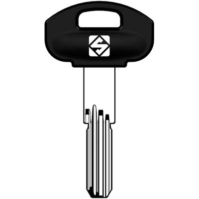 CHIAVE PUNZONATA SCM3RP SECUREMME SILCA - OTTONE NICHELATO