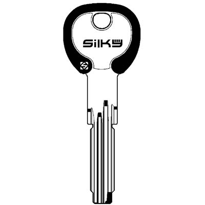 CHIAVE PUNZONATA CISA CS70DZ SILKY SILCA - OTTONE NICHELATO