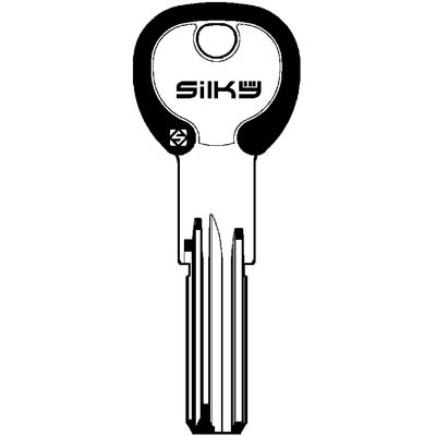 CHIAVE PUNZONATA ISEO IE26DZ SILKY SILCA - OTTONE NICHELATO