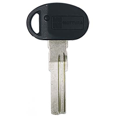 CHIAVE PUNZONATA MOTTURA 92C10B0 ORIGINALE - CHAMPIONS OTTONE NICHELATO