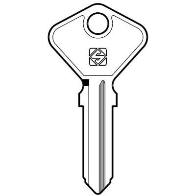 CHIAVE AUTO SAFE GIOBERT AF4B SILCA - ACCIAIO NICHELATO