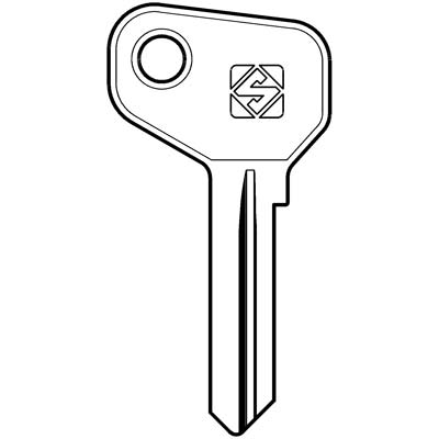 CHIAVE AUTO SAFE GIOBERT AF7A SILCA - ACCIAIO NICHELATO