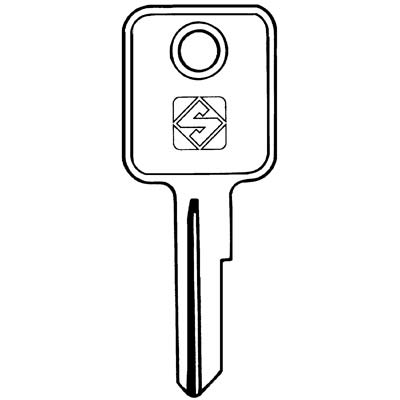 CHIAVE AUTO BRIGGS STRATTON BA2R SILCA - ACCIAIO NICHELATO