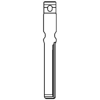 CHIAVE FLIP AUTO VOLKSWAGEN HU116CH SILCA - OTTONE NICHELATO