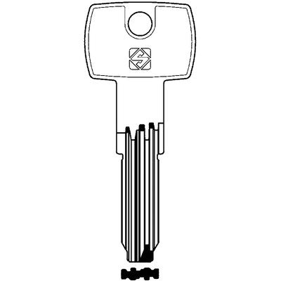 CHIAVE PUNZONATA CORBIN CB97SMD SILCA - OTTONE NICHELATO