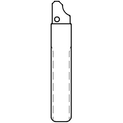 CHIAVE FLIP AUTO CITROEN HU107T SILCA - OTTONE NICHELATO