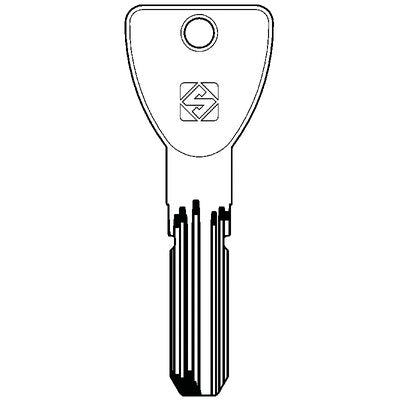 CHIAVE PUNZONATA VIRO MC27R SILCA - OTTONE NICHELATO