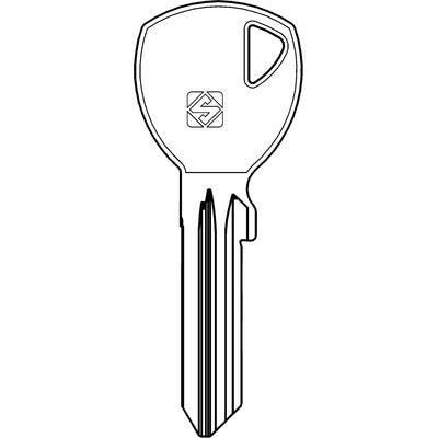 CHIAVE PIATTA ABUS AB128R SILCA - ACCIAIO NICHELATO