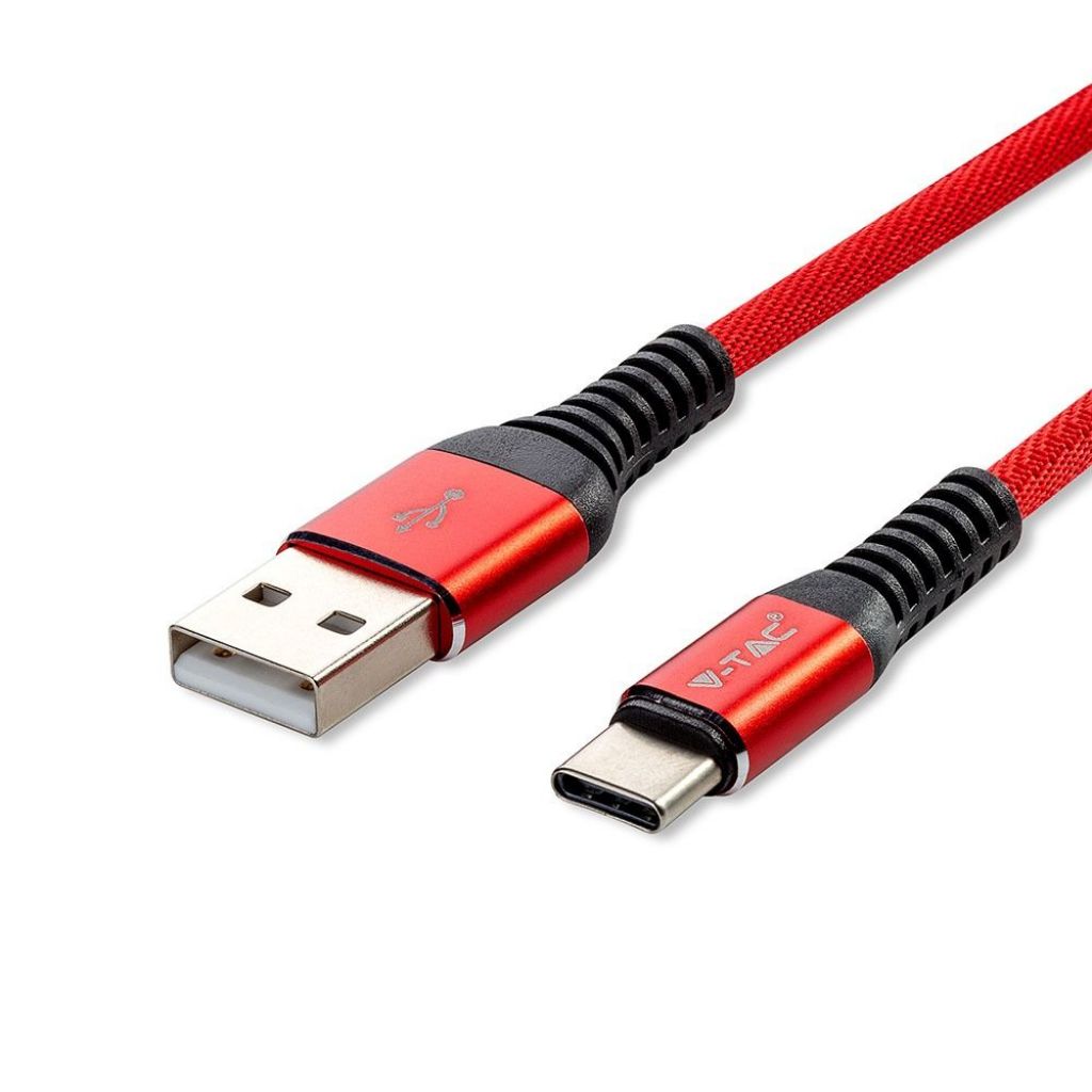 1m Type C USB Cable Red Gold Series