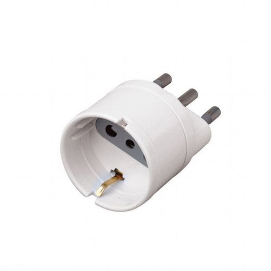 Adattatore Spina 16A Presa 2P+T 10A Schuko Max:1500W