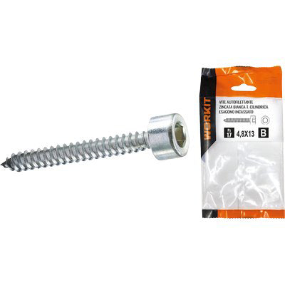 VITE AUTOFILETTANTE TCCE SELF WORKIT - ZINCATA BIANCA MM 4,8X13 CF=PZ 17