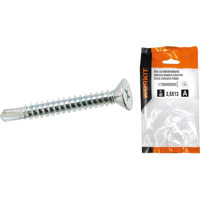 VITE AUTOPERFORANTE TSP SELF WORKIT - ZINCATA BIANCA CAVA PH MM 4,2X38 CF=PZ 21