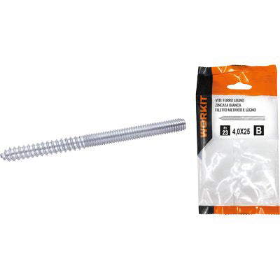 VITE FERRO LEGNO SELF WORKIT - ZINCATA BIANCA MM 4,0X25 CF=PZ 23