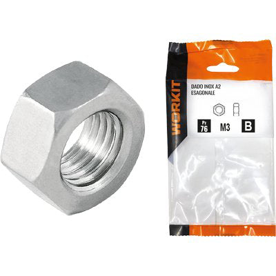 DADO ESAGONALE INOX A2 SELF WORKIT - M 8 CF CF=PZ 13