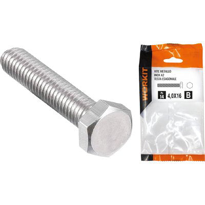 VITE METALLO TE INOX A2 SELF WORKIT - FILETTO INTERO MM  5X25 CF=PZ 13