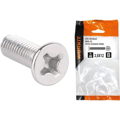 VITE METALLO TSP INOX A2 SELF WORKIT - CAVA PH FILETTO INTERO MM 4X40 CF=PZ 14