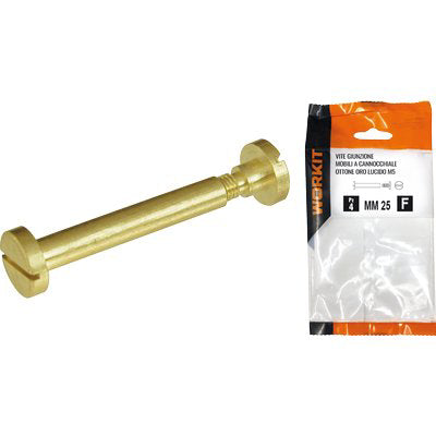 VITE GIUNZIONE MOBILI OTT ORO LUCIDO SELF WORKIT - CANNOCCHIALE MM 6 VITE M 5 MM 30 CF=PZ 4