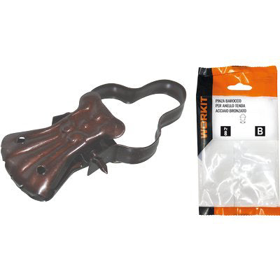 PINZA BAROCCO X ANELLO TENDA SELF WORKIT - ACCIAIO BRONZATO + ARCO CF=PZ 8