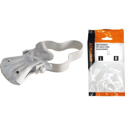 PINZA BAROCCO X ANELLO TENDA SELF WORKIT - ACCIAIO BIANCO + ARCO CF=PZ 8