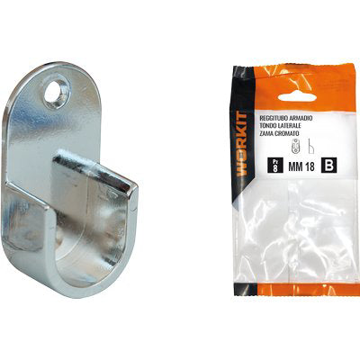 REGGITUBO ARMADIO TONDO LATERALE SELF WORKIT - ZAMA CROMATO TUBO MM 18 CF=PZ 2