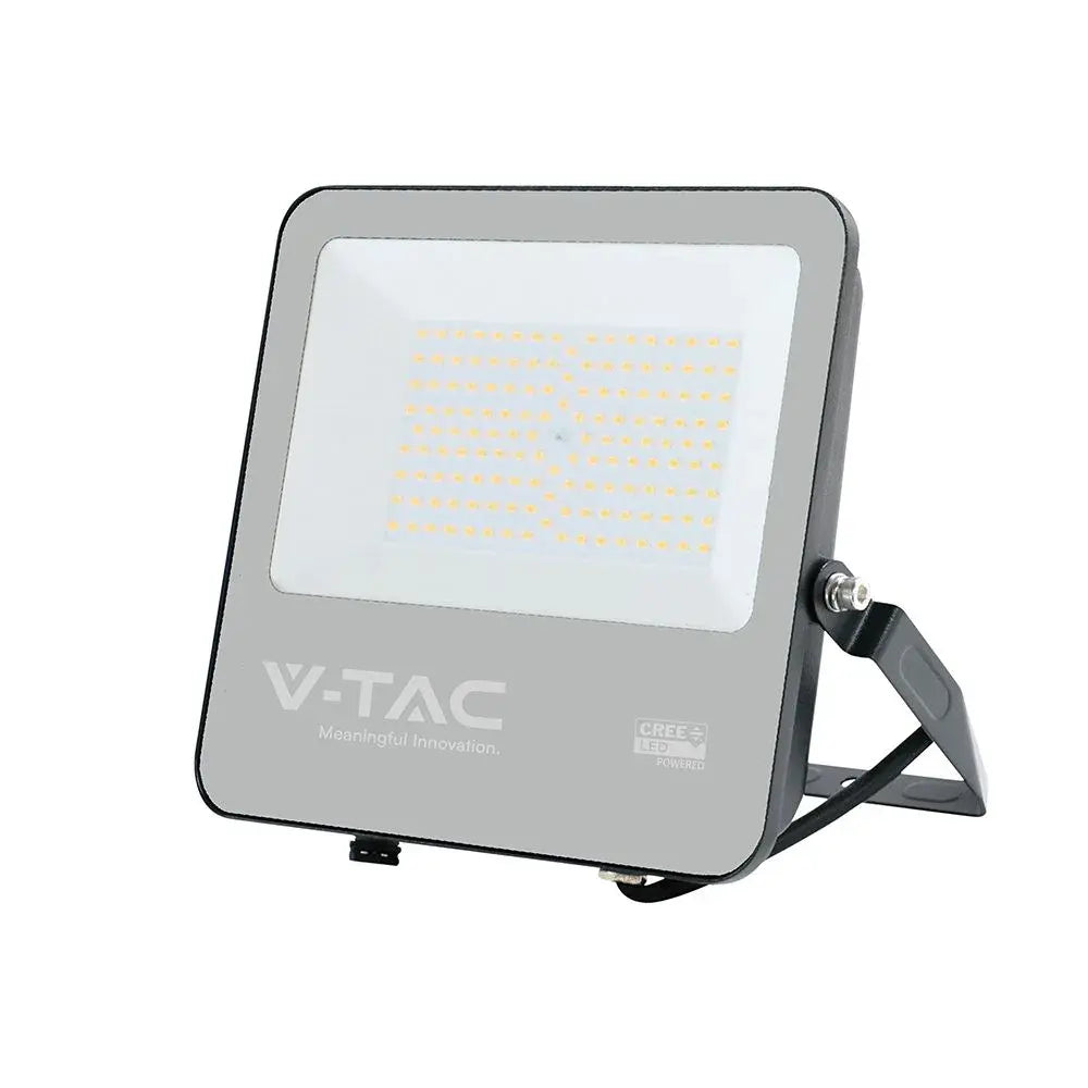 100W LED FLOODLIGHT WITH CREE CHIP CCT:4000K BLACK BODY GREY GLASS 6YRS WARRANTY 185LM/W