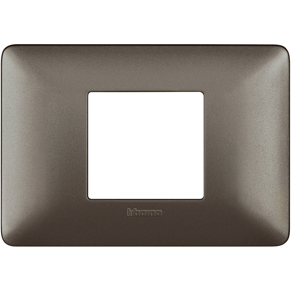 BTicino MATIX - PLACCA 2P CENTRATI IRON