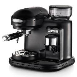 ARIETE MODERNA (1318/02) - MACCHINA PER CAFFE'' ESPRESSO CON MACINATORE - CAPPUCCINATORE - PRESSIONE 15 BAR - 920/1080 W