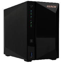 ASUSTOR DRIVESTOR 2 PRO (AS3302T V2) - 2 BAY TOWER NAS, QUAD-CORE 1.7GHZ CPU, 2.5GBE PORT, 2GB DDR4 (DISKLESS)