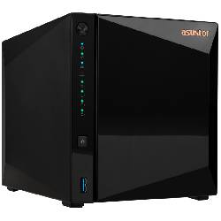 ASUSTOR DRIVESTOR 4 PRO (AS3304T V2) - 4 BAY TOWER NAS, QUAD-CORE 1.7GHZ CPU, 2.5GBE PORT, 2GB DDR4 (DISKLESS)