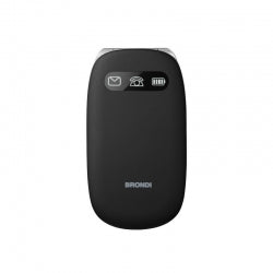 BRONDI AMICO COMFORT (NERO RUBBER) - TELEFONO CELLULARE PER ANZIANI - TASTO SOS - TORCIA - CONTROLLO REMOTO