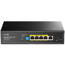 CUDY GS1005PTS1 - SWITCH 5 PT GIGABIT POE+ - 1 SFP PT 120W
