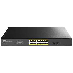 CUDY GS1016EPS2 - SWITCH 16 PT GIGABIT POE+ - 2 SFP 200W