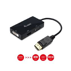 EQUIP 133441 - ADATTATORE DISPLAYPORT (M) / VGA (F) / HDMI (F) / DVI (F)
