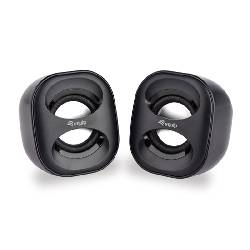 EQUIP 245330 - SPEAKER 2.0 - 6W - USB-A POWER - BLACK / WHITE