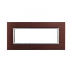ETTROIT PLACCA IN ALLUMINIO 7 MODULI - SERIE SPACE - BRONZO (LN86710) Compatibile BTicino Living