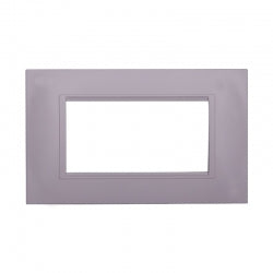 ETTROIT PLACCA IN PLASTICA 4 MODULI - SERIE SPACE - BIANCO (LN89401) Compatibile BTicino Living