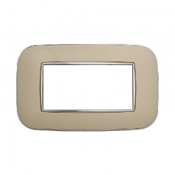 ETTROIT PLACCA ORBIS 4 MODULI - SERIE MOON - SABBIA (AN91409) Compatibile ABB Axolute