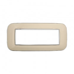 ETTROIT PLACCA ORBIS 6 MODULI - SERIE MOON - SABBIA (AN91609) Compatibile ABB Axolute