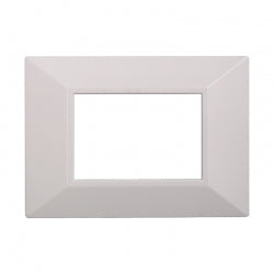 ETTROIT PLACCA PIRAMIDE 3 MODULI - SERIE MOON - BIANCO (AN90301) Compatibile ABB Axolute
