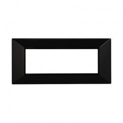 ETTROIT PLACCA PIRAMIDE 6 MODULI - SERIE MOON - NERO (AN90602) Compatibile ABB Axolute