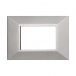 ETTROIT PLACCA SLIM 3 MODULI - SERIE MOON - ACCIAIO BRONZO (AN87310) Compatibile ABB Axolute