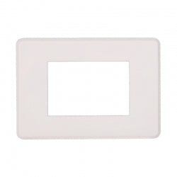ETTROIT PLACCA SLIM 3 MODULI - SERIE MOON - BIANCO (AN87301) Compatibile ABB Axolute