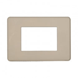 ETTROIT PLACCA SLIM 3 MODULI - SERIE MOON - SABBIA (AN87309) Compatibile ABB Axolute