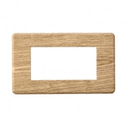 ETTROIT PLACCA SLIM 4 MODULI - SERIE MOON - ROVERE (AN87405) Compatibile ABB Axolute