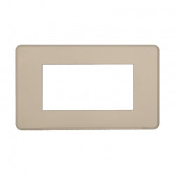 ETTROIT PLACCA SLIM 4 MODULI - SERIE MOON - SABBIA (AN87409) Compatibile ABB Axolute
