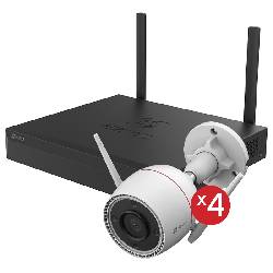 EZVIZ CS-BW3844 - SMART HOME SECURITY KIT 1 NVR X5S 8CH + 4 TELECAMERE WIFI H3C 2K
