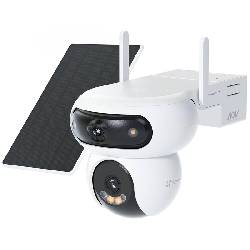 EZVIZ KIT HB90X DUAL 4G - TELECAMERA MOTORIZZATA DA ESTERNO A BATTERIA - WIFI + 4G + SOLAR PANEL- DOPPIO OBIETTIVO 2K+ - COLOR NIGHT VISION - HUMAN DETECTION - AUDIO BIDIREZIONALE - VOCAL CONTROL