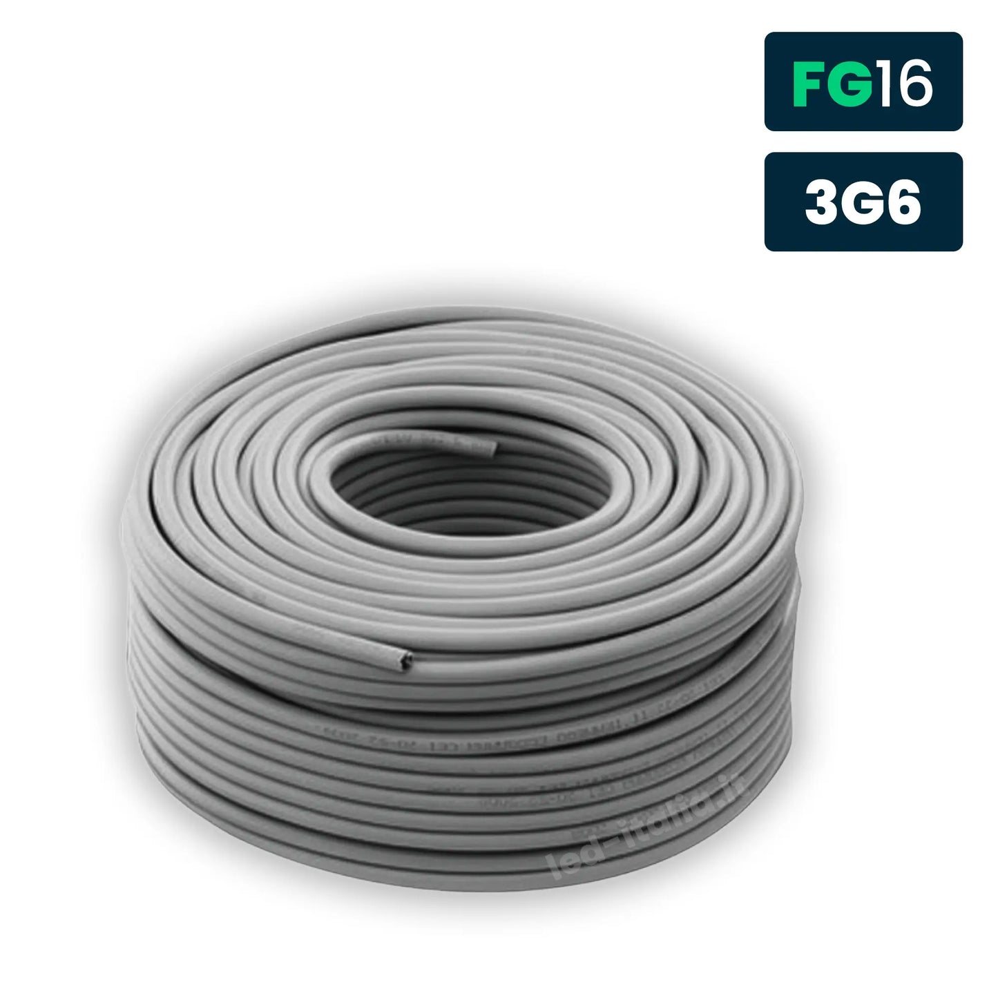 Cavo Tripolare FG16OR16 0,6/1kV 3G6mm² Grigio