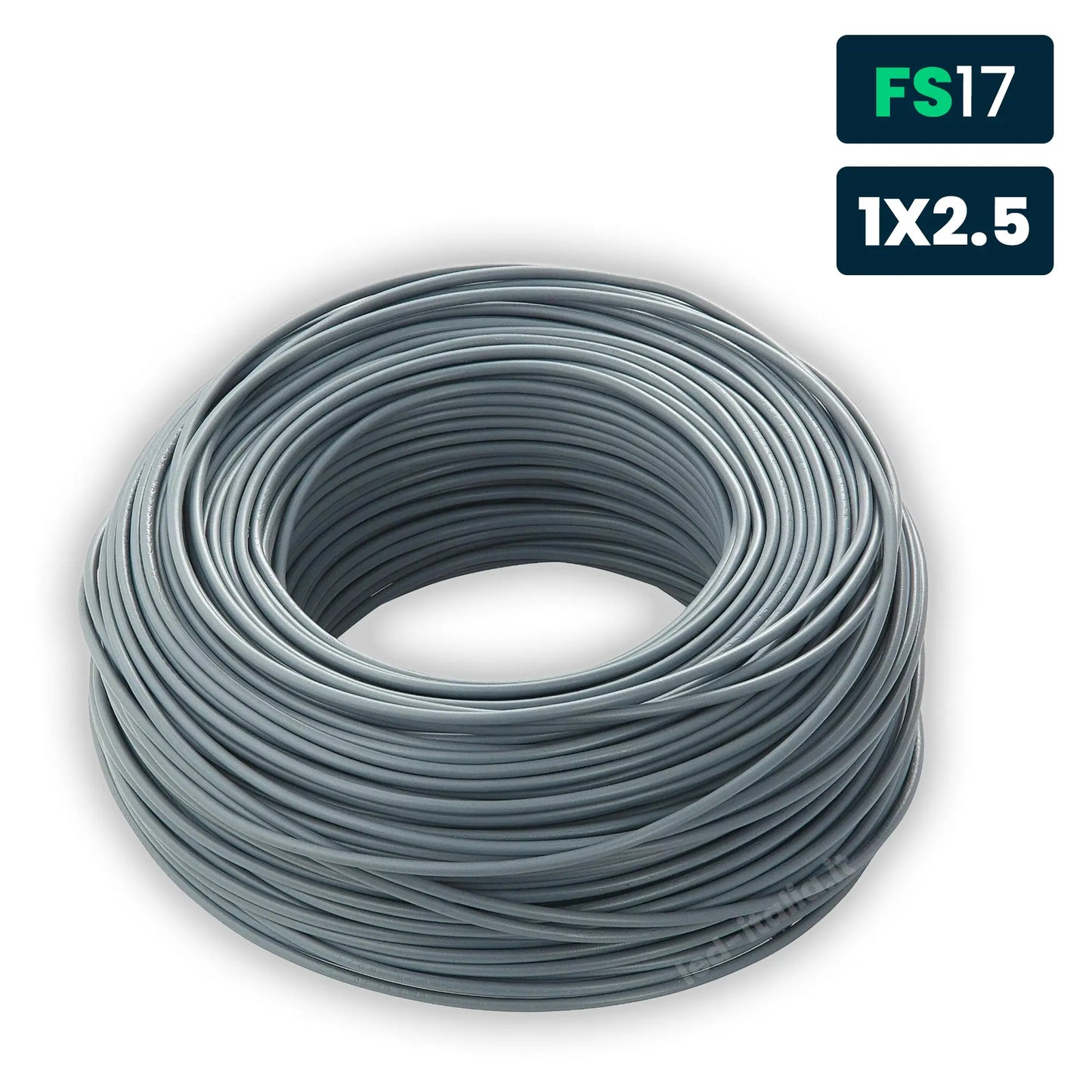 Cavo Unipolare FS17 450/750V 2,50mm² Grigio