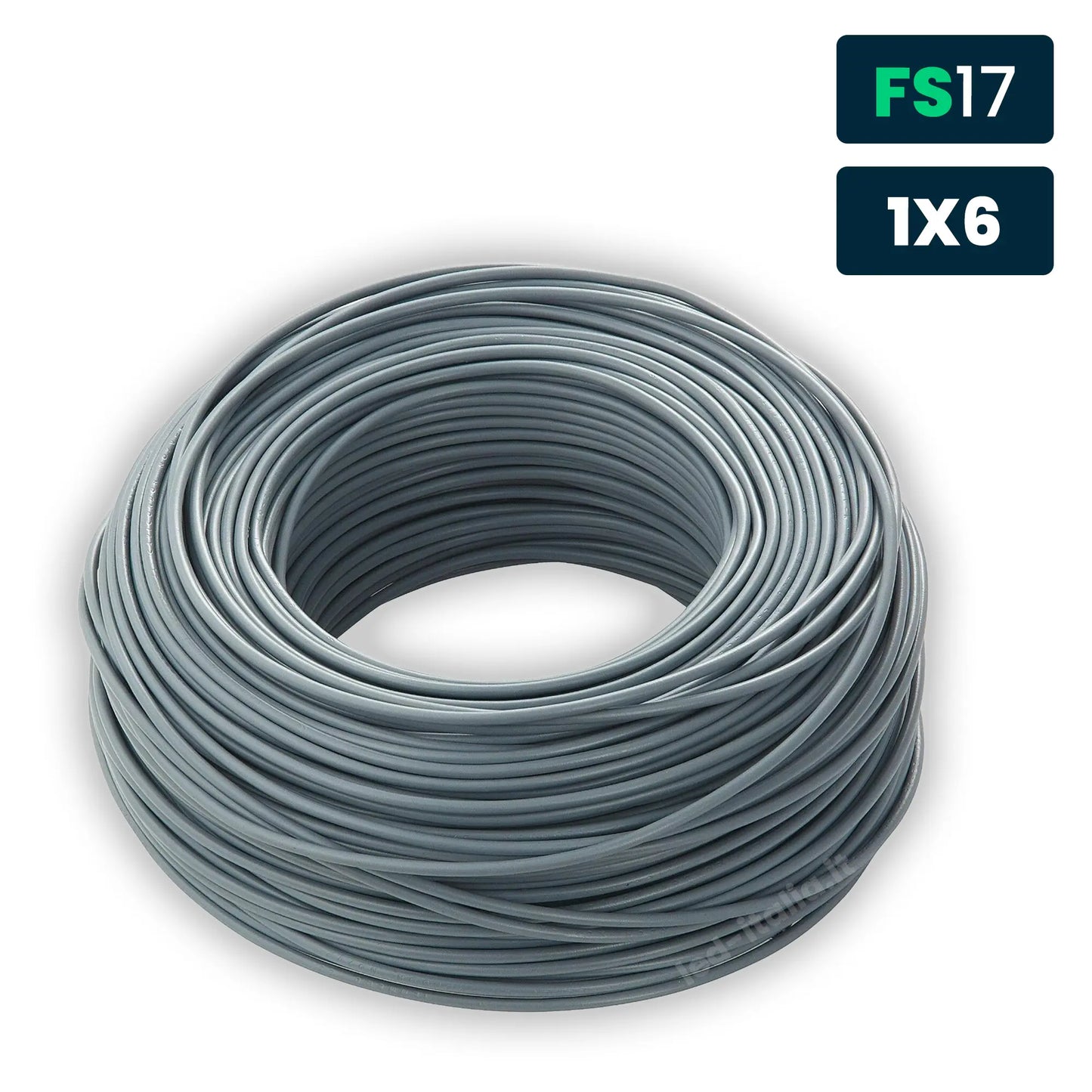 Cavo Unipolare FS17 450/750V 6mm² Grigio